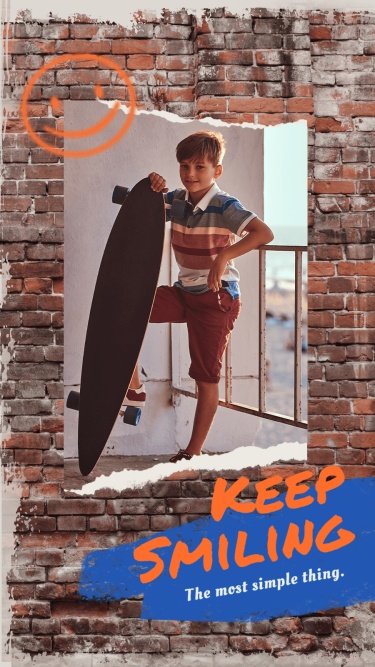 Literary Skateboard Boy Lifestyle Personal Display Instagram Story