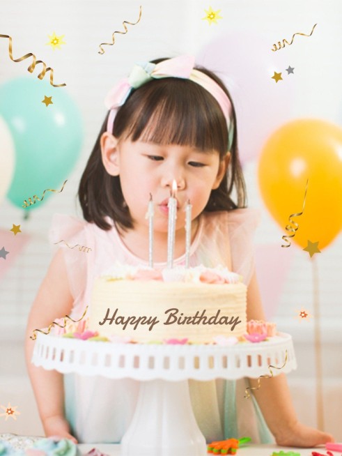 生日社交分享祝福晒照简约风plog模板预览效果