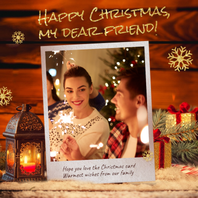 Christmas Greeting Card Template Simple Style Poster Instagram Post