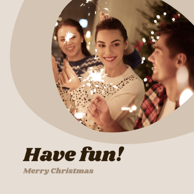 Merry Christmas Party Instagram Post Image