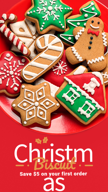 Biscuits Christmas Ecommerce Story预览效果