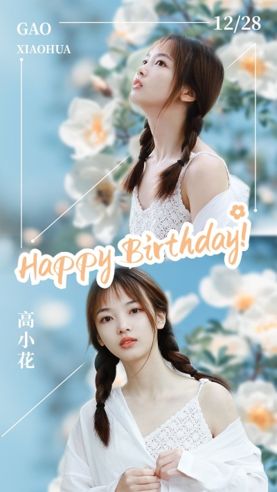 明星生日祝福应援海报
