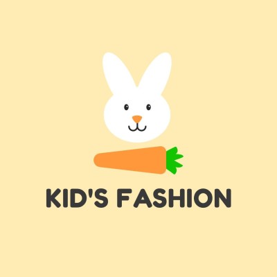 Cartoon Rabbit ELement Children's Fashion Clothing Logo