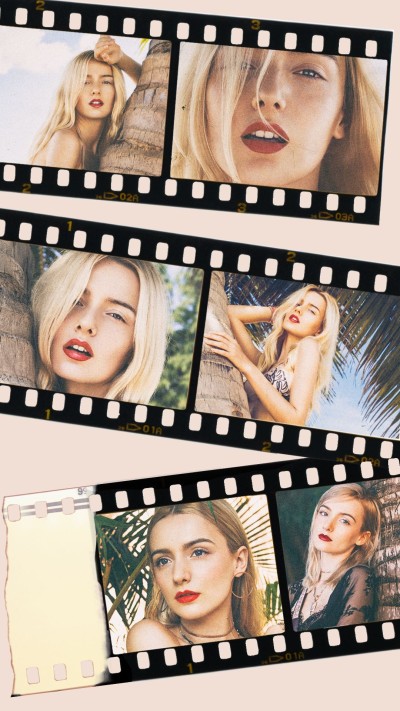 Retro Film Style Tree Scene Woman Instagram Story