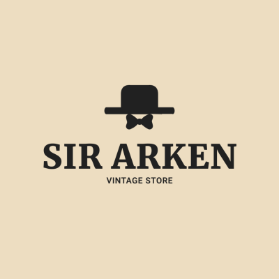 Black Hat Element Men's Fashion Vintage Clothing Boutique Store Logo