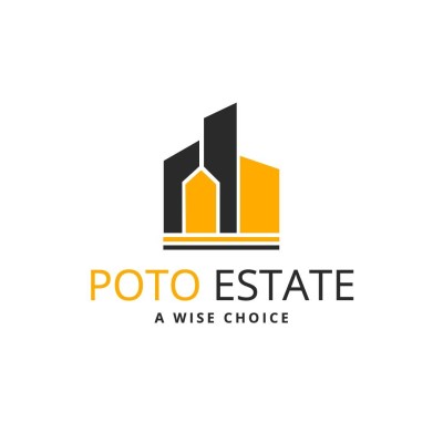 Color Block Element Real Estate Agency Company Logo