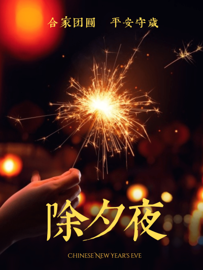 春节晒图春节祝福新年祝福除夕守岁plog模板