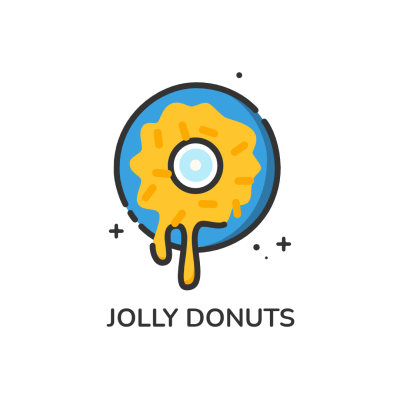 Donuts Pastry Bakery Shop Dessert Food Logo