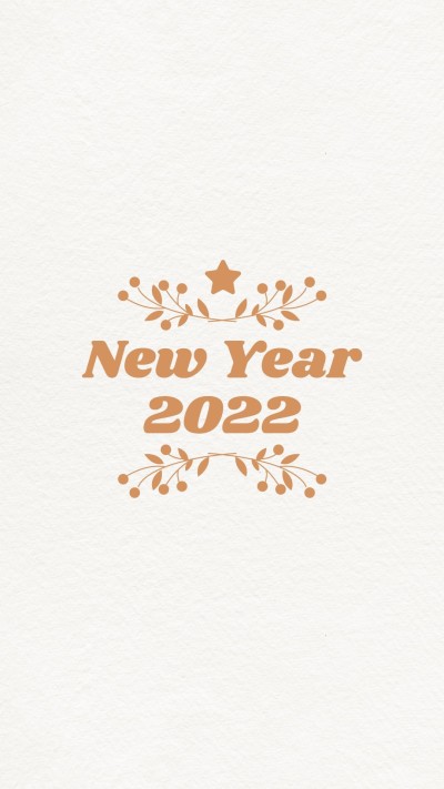 Literary Hand Painted Stars Pattern New Year Greeting Text Instagram Highlight