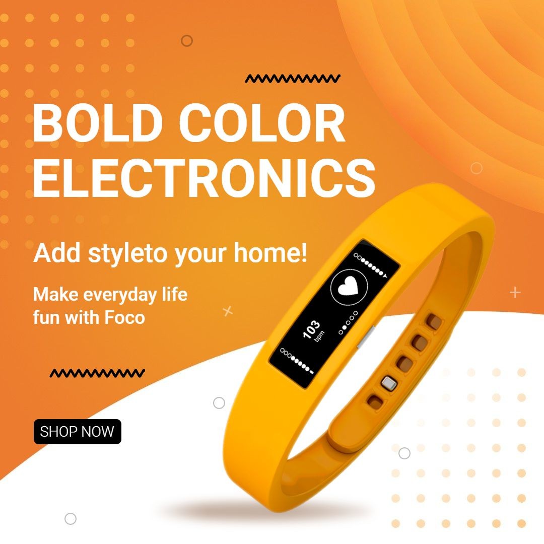 Smart Electronic Watch Promo Ecommerce Product Image预览效果