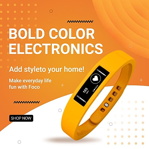 Smart Electronic Watch Promo Ecommerce Product Image