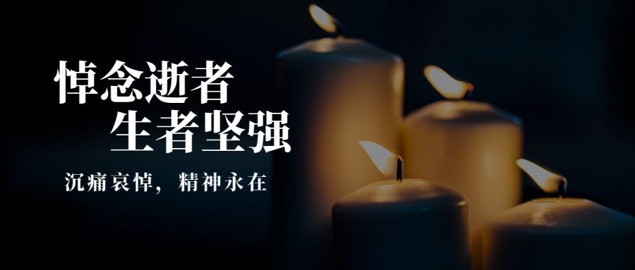 致敬追悼动车事故缅怀悼念公众号首图预览效果