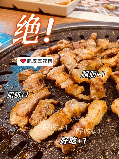 美食烤肉美食分享记录模板预览效果