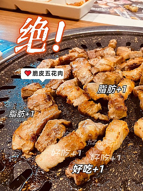 美食烤肉美食分享记录模板