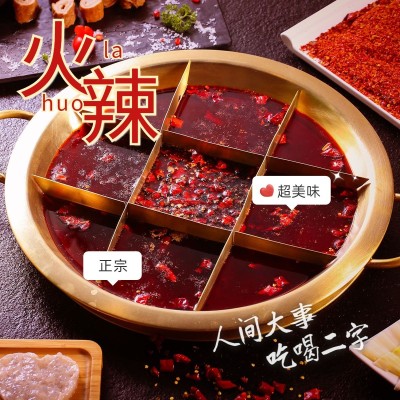 美食火锅美食分享记录模板