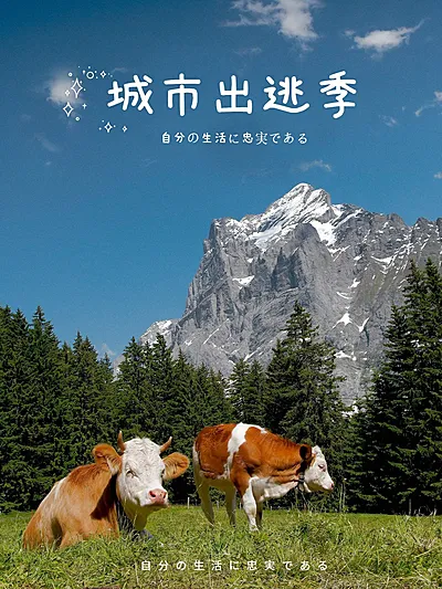 城市记录电影海报/杂志风plog模板