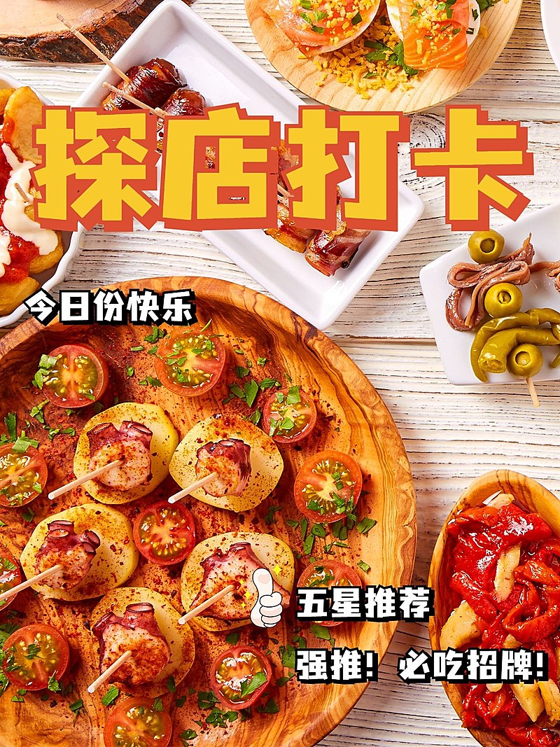 餐饮美食分享通用简约风plog模板