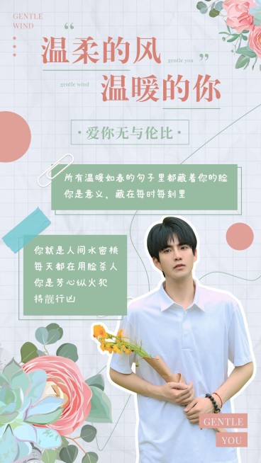 清爽简约风明星爱豆入坑追星手账预览效果