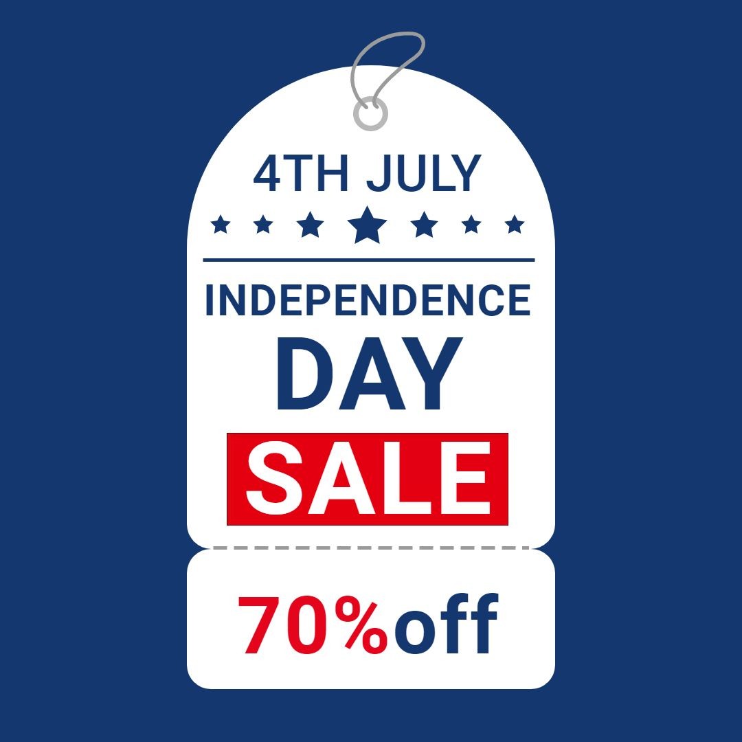 Independence Day Fourth Of July Discount Promotion Sale Ecommerce Product Image