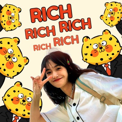 金钱豹趣味求财微信头像