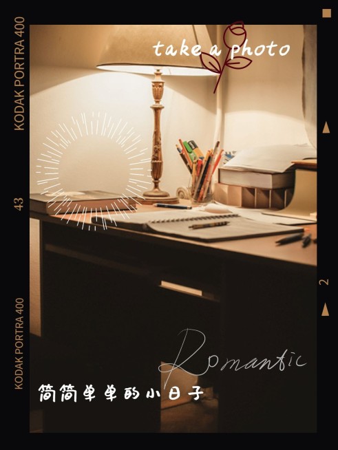 居家晒物晒照复古胶片风plog模板预览效果