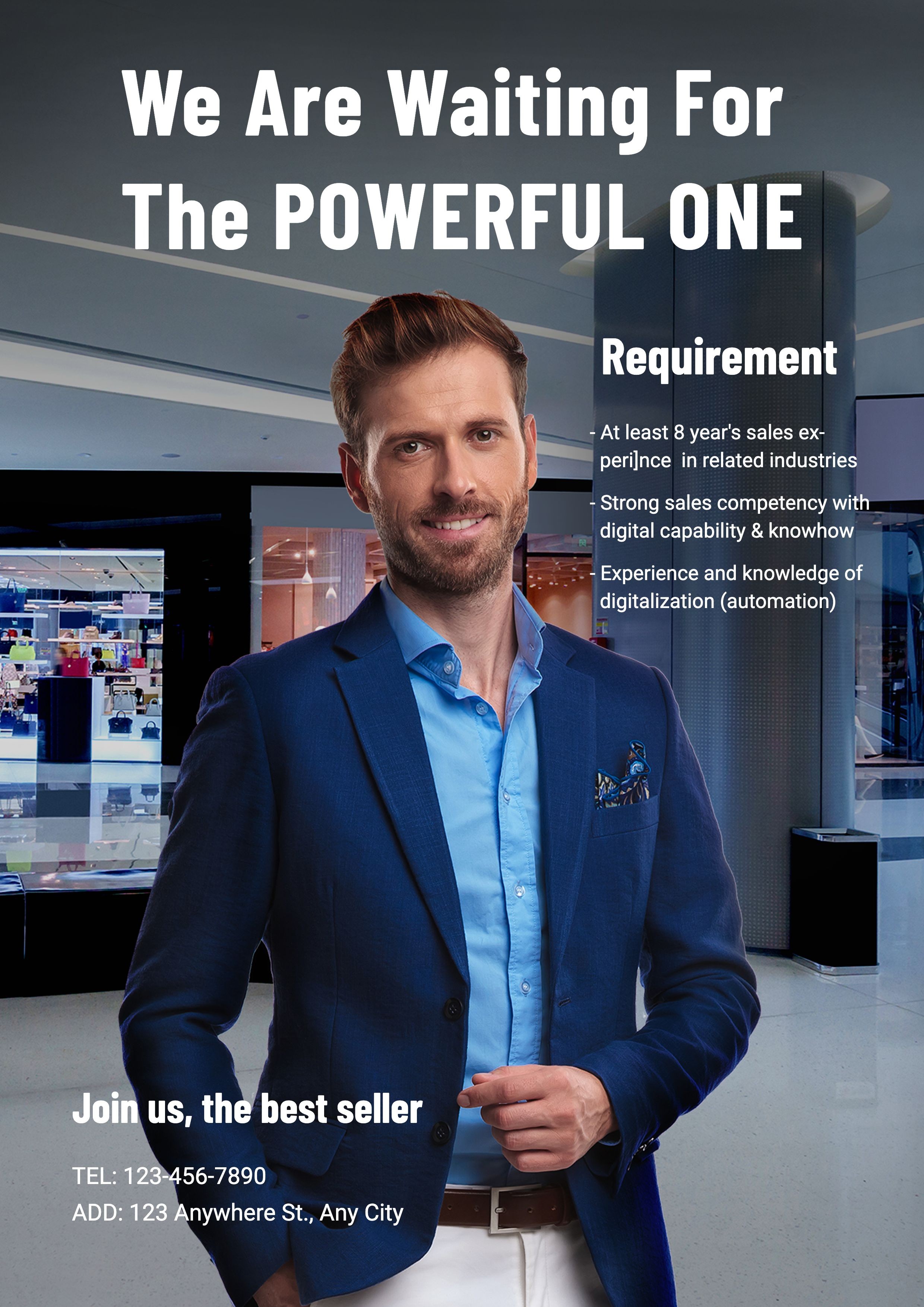 Simple Suit Man Requirement LinkedIn Post