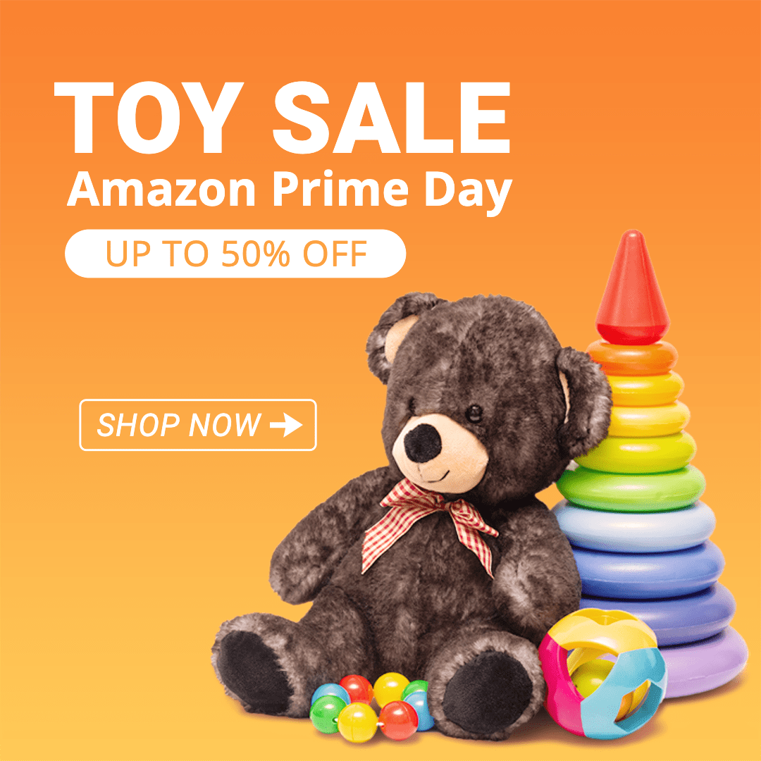 Amazon Prime Day Toys Discount Sale Promotion Ecommerce Product Image预览效果
