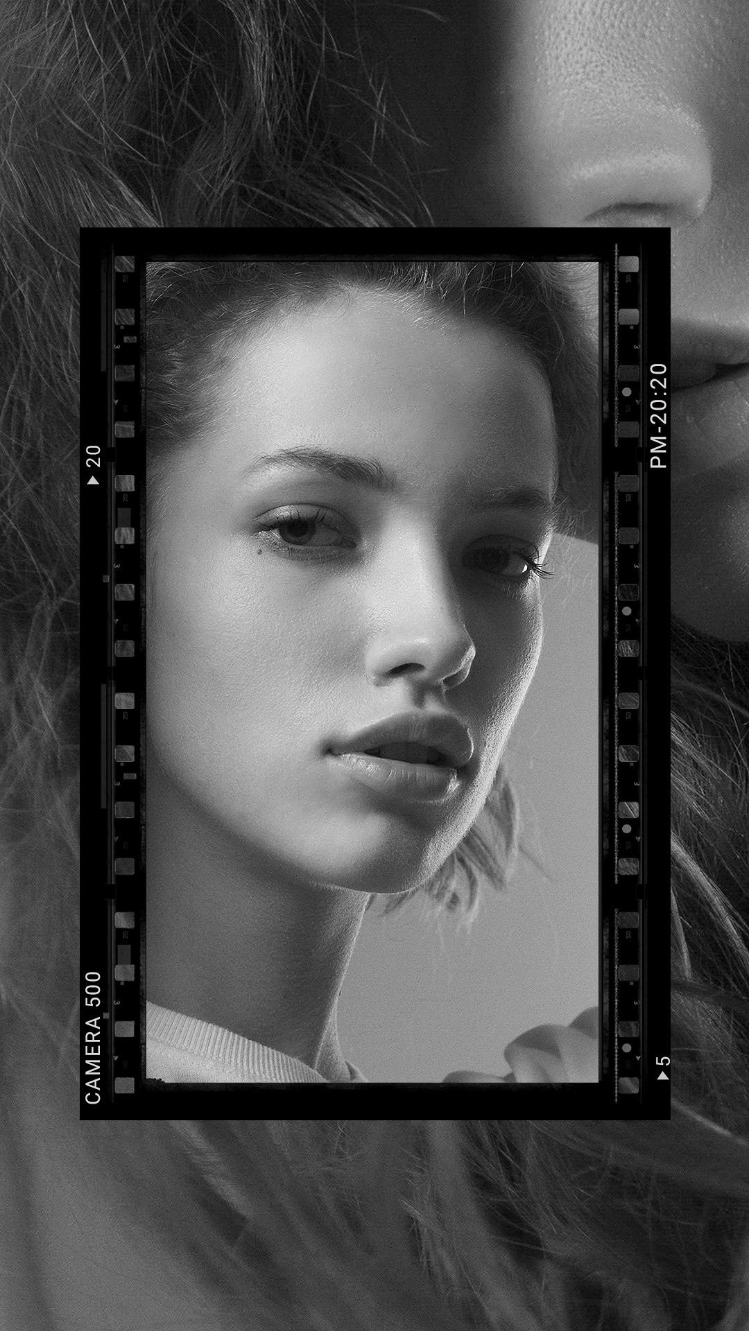 Simple Filter Element Film style Woman Portrait Instagram story