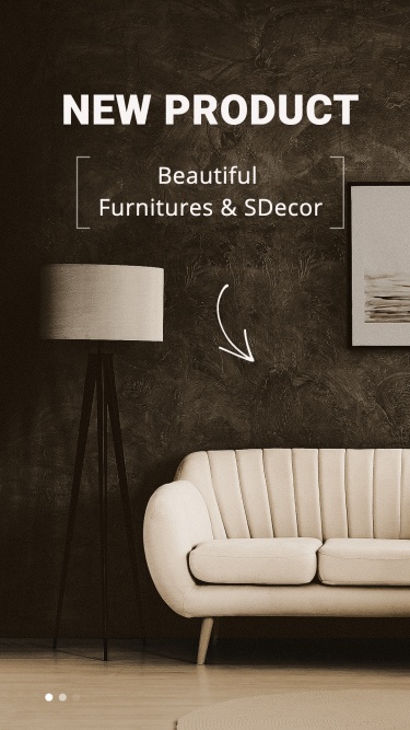 Furniture New Product Arrival Promo Ecommerce Story