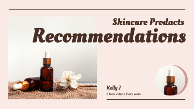 Beauty Blogger Skincare Products Recommendations Video YouTube Thumbnail