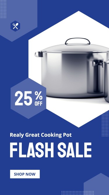Kitchenware Cookware Sale Promo Ecommerce Story