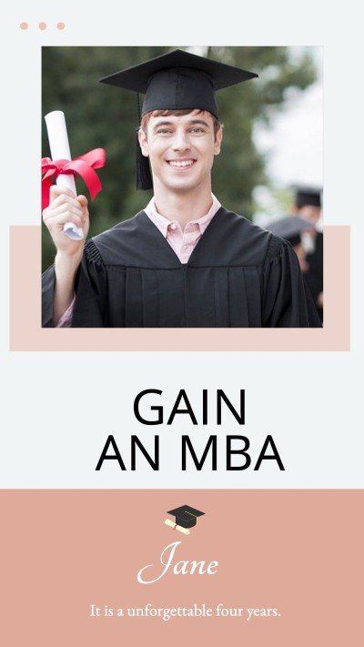 Fresh Square Frame Smile Boy Graduation Photos Instagram Story