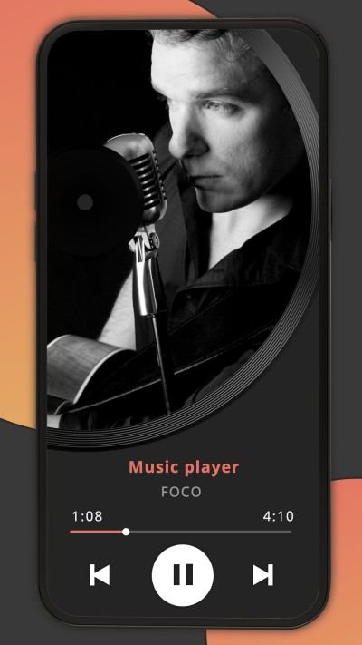 Retro Style Music player interface simulation Gentleman Show Instagram story