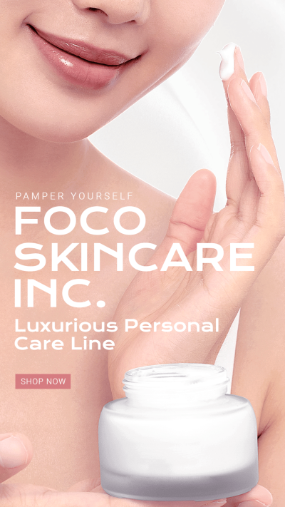 Skincare Beauty Cosmetic Product Promo Ecommerce Story