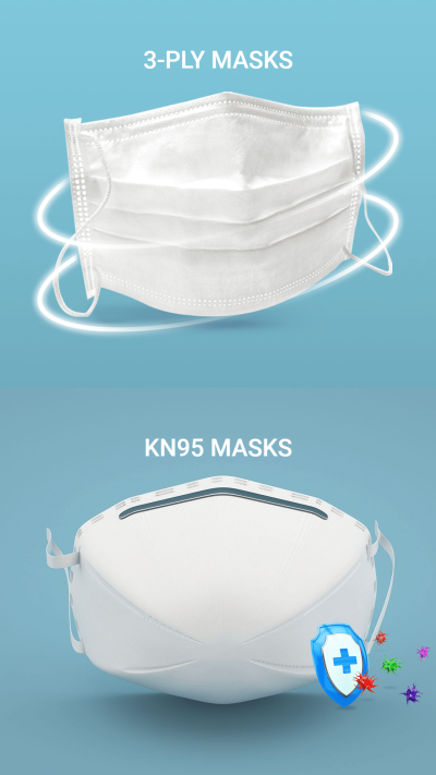 Minimalist Medical Mask Details Description Ecommerce Product Image