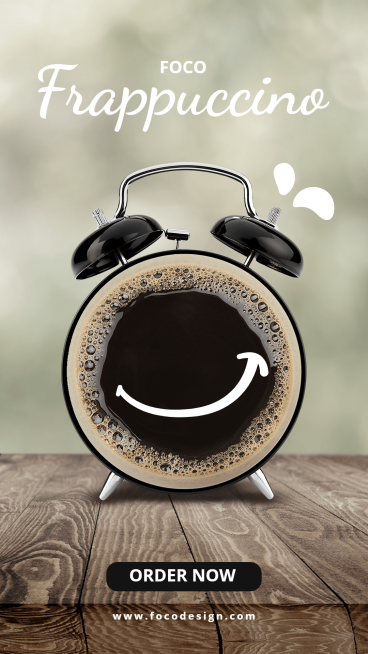 Coffee Clock Simulation Creative Campaign Marketing Ecommerce Story预览效果