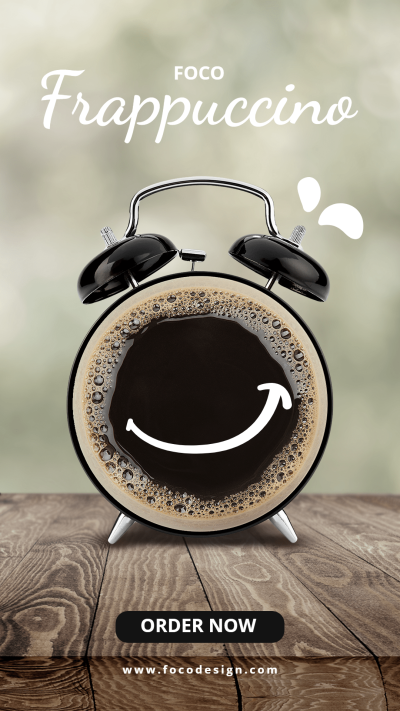 Coffee Clock Simulation Creative Campaign Marketing Ecommerce Story