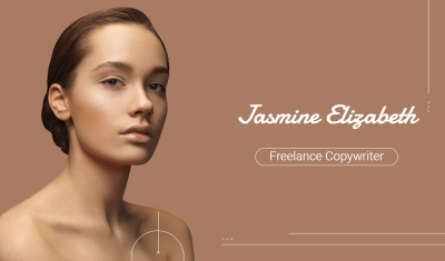 Freelance Copywriter Personal Introduction Business Card