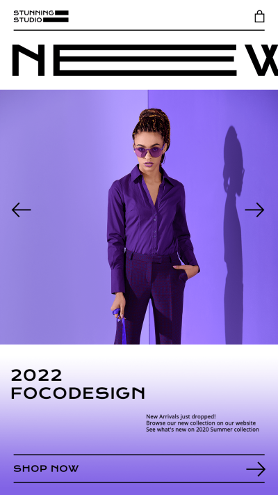 Women's Fashion Clothing Shop the Look OOTD Website Simulation New Arrival Ecommerce Story