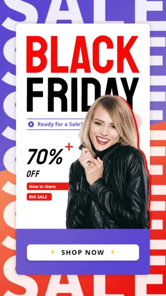 black friday animated instagram story template