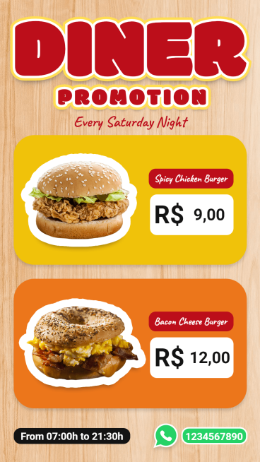 Simple Dinner Delivery Discount Ecommerce Story预览效果