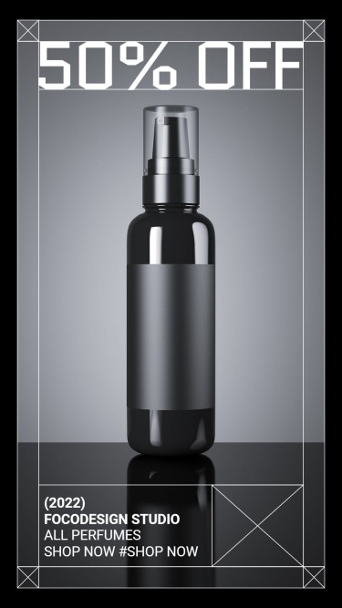 Geometry Element Women's Perfume Fragrance Sale Promo Ecommerce Story