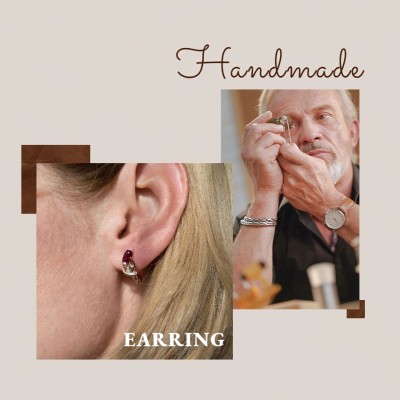 Earrings Photos Jewelry Promotion Fashion Art Simple Style Poster Instagram Post