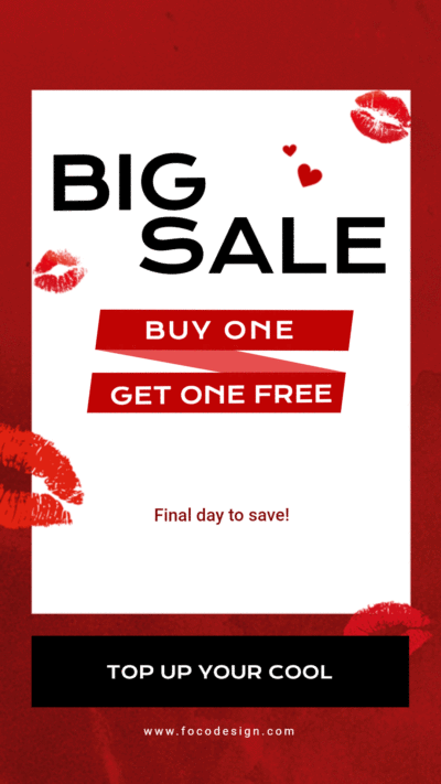 Simple Fashion Style Red Color Silk Ribbon Element Big Sale Instagram Story Video