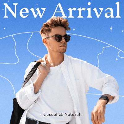 Fashionable Men's Wear New Arrival Ecommerce Product Image