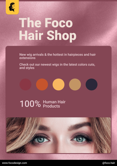 Hair Shop Promotion Simple Fashion Flyer
