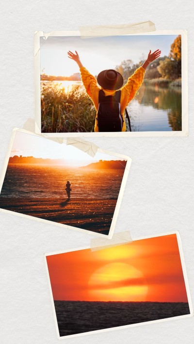 Friends Photos Special Frame Fashion Simple Style Poster Instagram Story