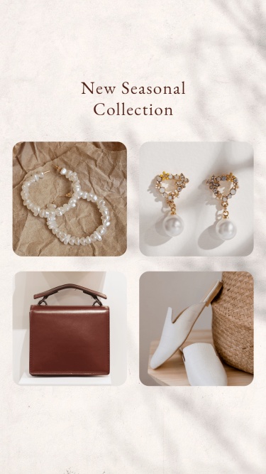 Bag and Shoes and Jewelry and Accessories New Product Arrival Ecommerce Story