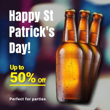St Patrick's day sale ecommerce product image