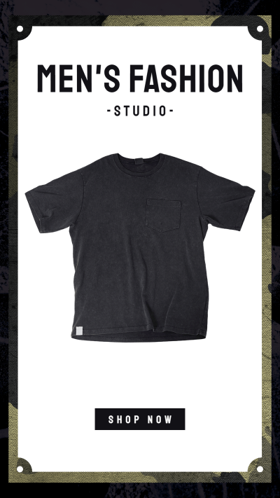 Fashion Men's New Wear Promotion Ecommerce Story